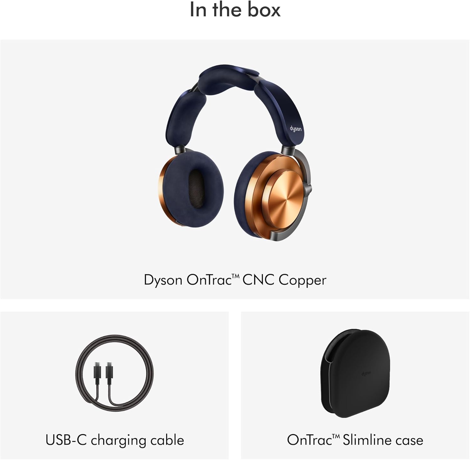 Dyson OnTra  Over Ear Headphones, CNC Copper