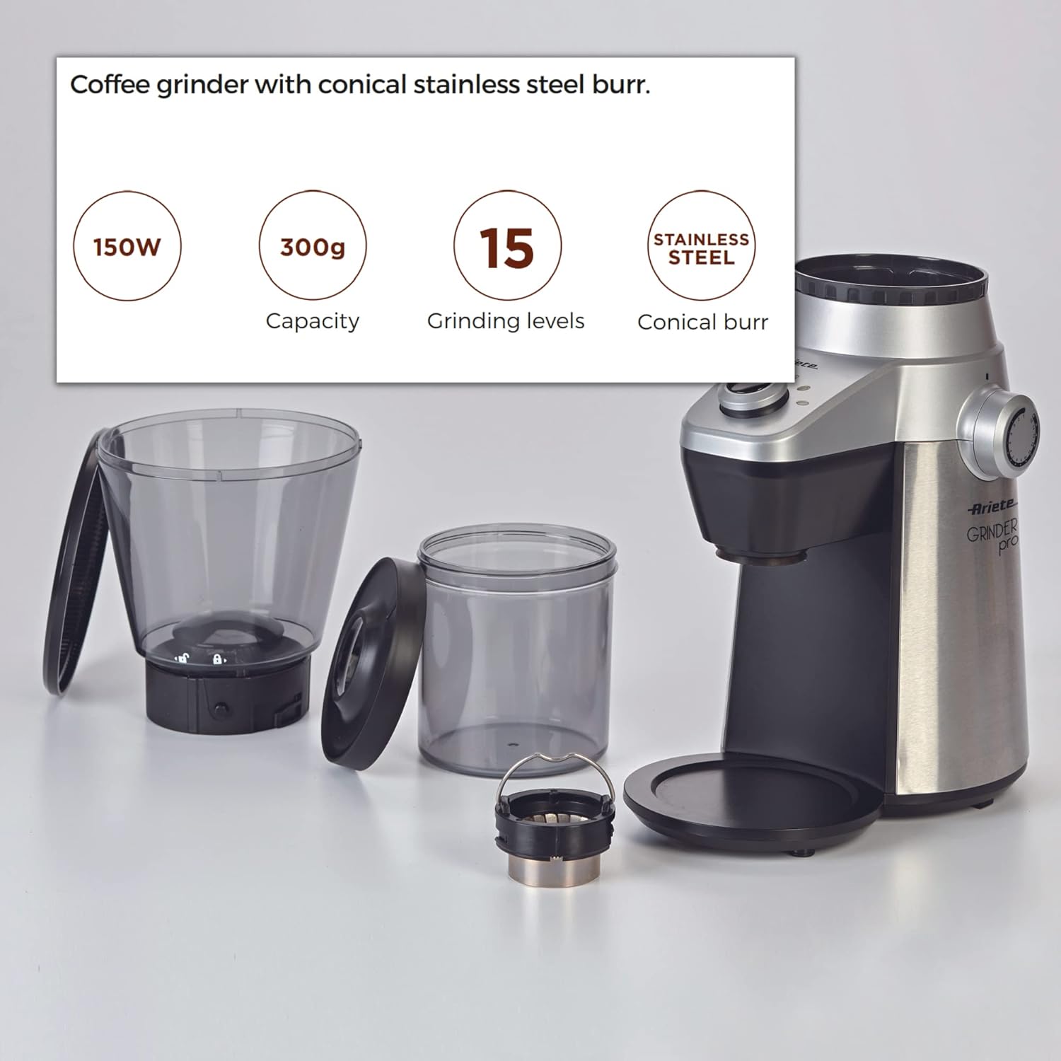 Ariete Electric Coffee Grinder Pro 150W