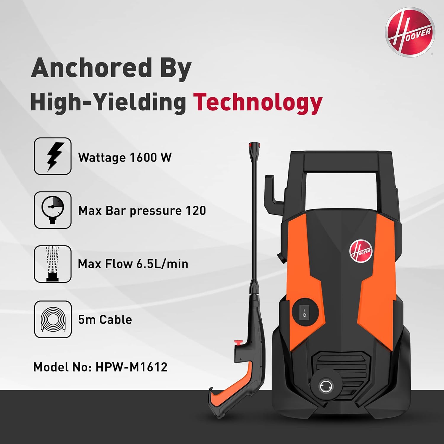 Hoover 120 Bar Electric Pressure Washer